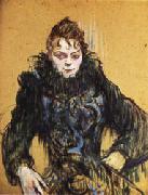 Henri De Toulouse-Lautrec Woman with a Black Boa oil painting artist